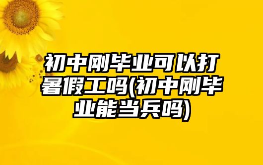 初中剛畢業(yè)可以打暑假工嗎(初中剛畢業(yè)能當(dāng)兵嗎)