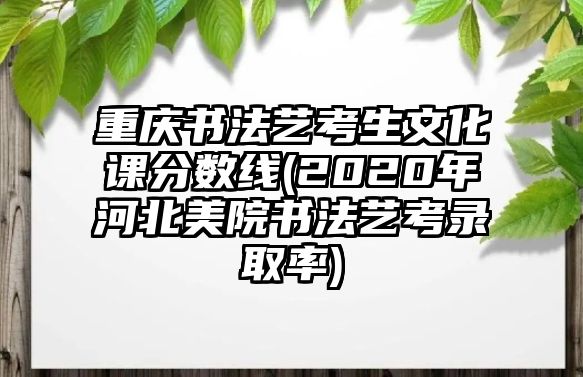 重慶書法藝考生文化課分?jǐn)?shù)線(2020年河北美院書法藝考錄取率)