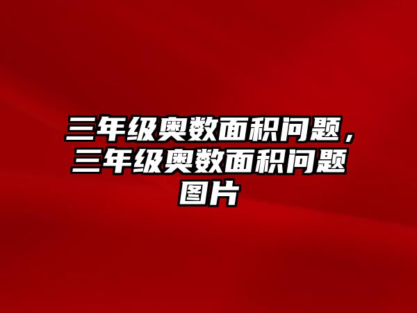 三年級奧數(shù)面積問題，三年級奧數(shù)面積問題圖片