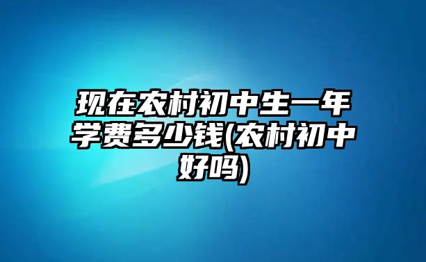 現(xiàn)在農(nóng)村初中生一年學(xué)費多少錢(農(nóng)村初中好嗎)