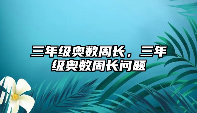 三年級奧數(shù)周長，三年級奧數(shù)周長問題