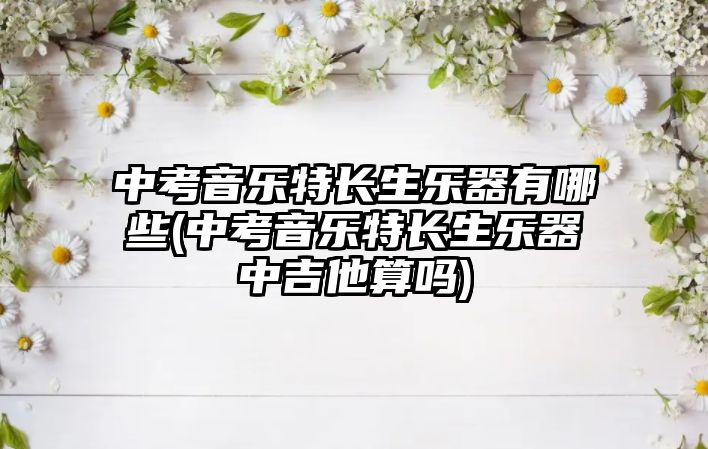 中考音樂(lè)特長(zhǎng)生樂(lè)器有哪些(中考音樂(lè)特長(zhǎng)生樂(lè)器中吉他算嗎)