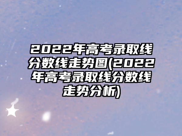 2022年高考錄取線分數(shù)線走勢圖(2022年高考錄取線分數(shù)線走勢分析)