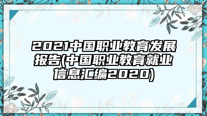 2021中國職業(yè)教育發(fā)展報(bào)告(中國職業(yè)教育就業(yè)信息匯編2020)