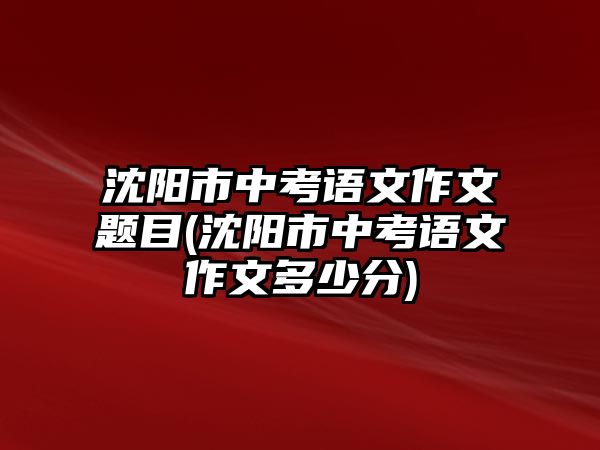 沈陽市中考語文作文題目(沈陽市中考語文作文多少分)