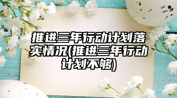 推進三年行動計劃落實情況(推進三年行動計劃不夠)