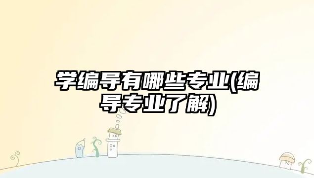 學(xué)編導(dǎo)有哪些專業(yè)(編導(dǎo)專業(yè)了解)