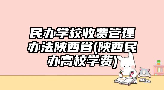 民辦學(xué)校收費(fèi)管理辦法陜西省(陜西民辦高校學(xué)費(fèi))