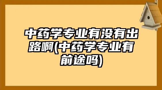 中藥學(xué)專業(yè)有沒(méi)有出路啊(中藥學(xué)專業(yè)有前途嗎)