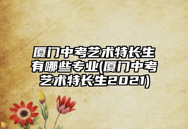 廈門中考藝術特長生有哪些專業(yè)(廈門中考藝術特長生2021)