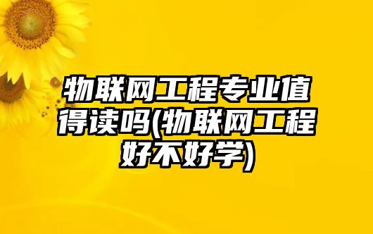 物聯(lián)網(wǎng)工程專業(yè)值得讀嗎(物聯(lián)網(wǎng)工程好不好學(xué))