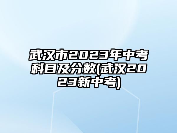 武漢市2023年中考科目及分數(shù)(武漢2023新中考)