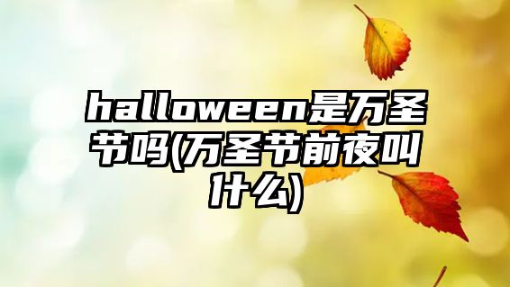 halloween是萬(wàn)圣節(jié)嗎(萬(wàn)圣節(jié)前夜叫什么)