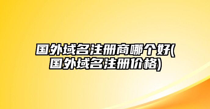 國外域名注冊(cè)商哪個(gè)好(國外域名注冊(cè)價(jià)格)